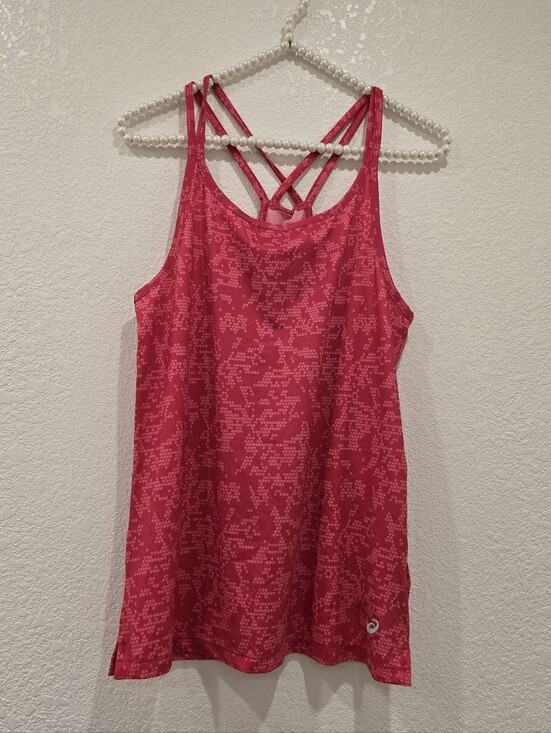 Asics Tops - NWT ASICS athletic tank top deep fuchsia/ raspberry pink XS